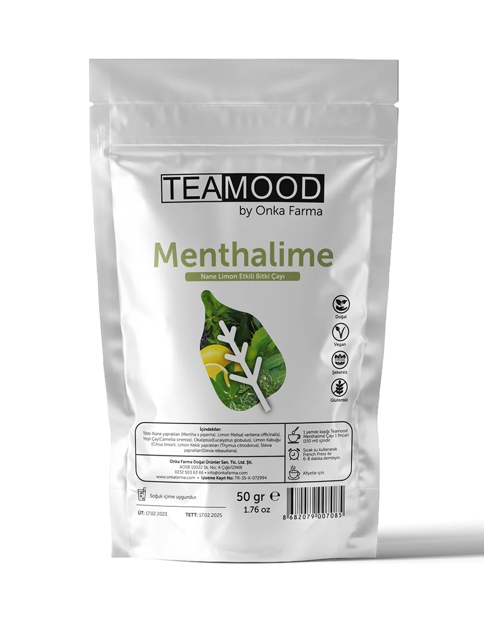 ONKA FARMA Teamood Menthalime Nane Limon Bitki Çayı 50 Gr
