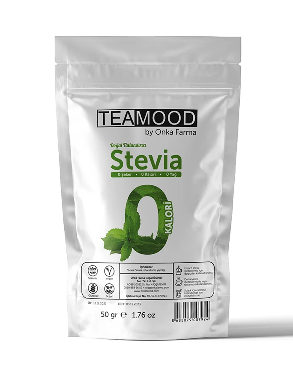 ONKA FARMA Teamood Stevia (Şeker Otu) Yaprağı 50 Gr