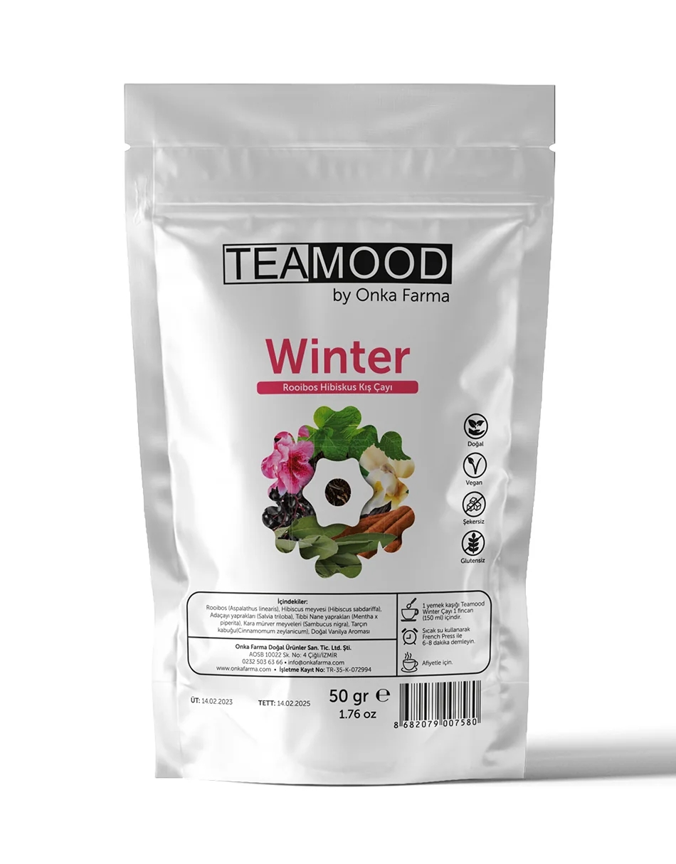 ONKA FARMA Teamood Winter Rooibos Hibiskus Kış Çayı 50 Gr