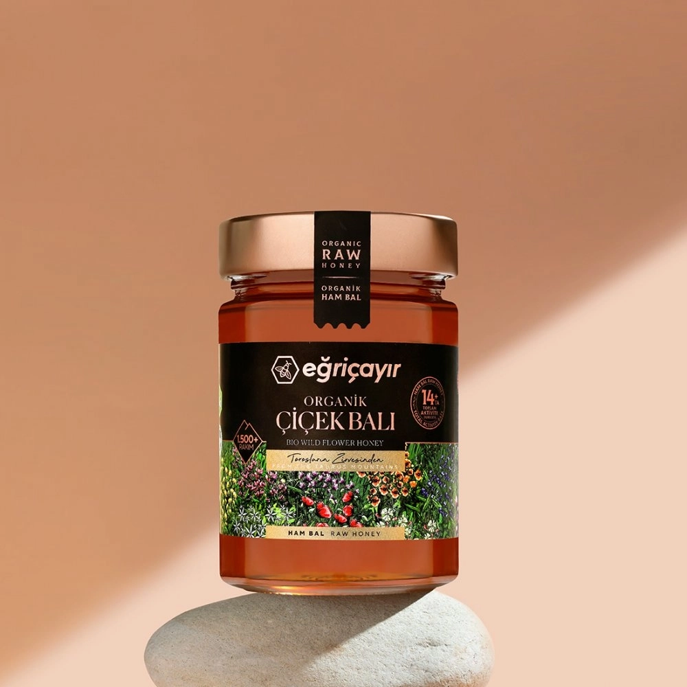 EĞRİÇAYIR Organik Çiçek Balı TA14+ 450 Gr