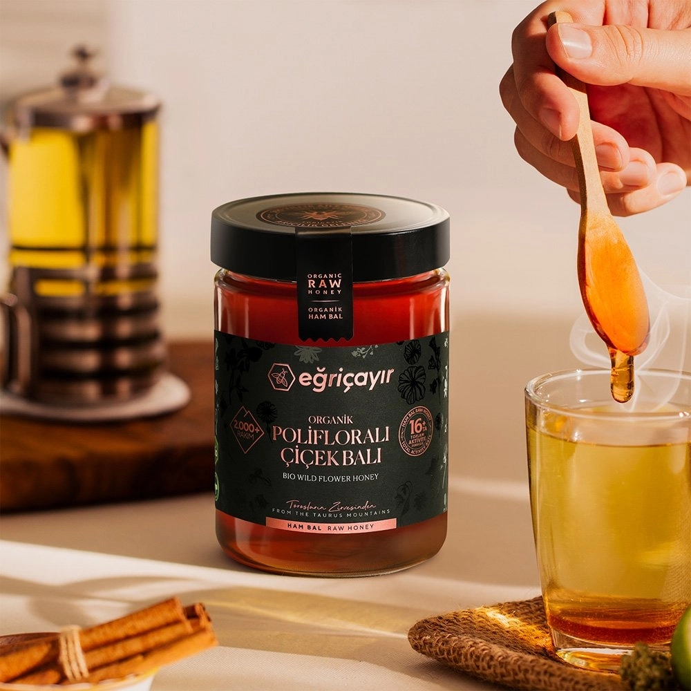 EĞRİÇAYIR Organik (Çok Çiçekli) Polifloralı Bal TA16+ 850 Gr