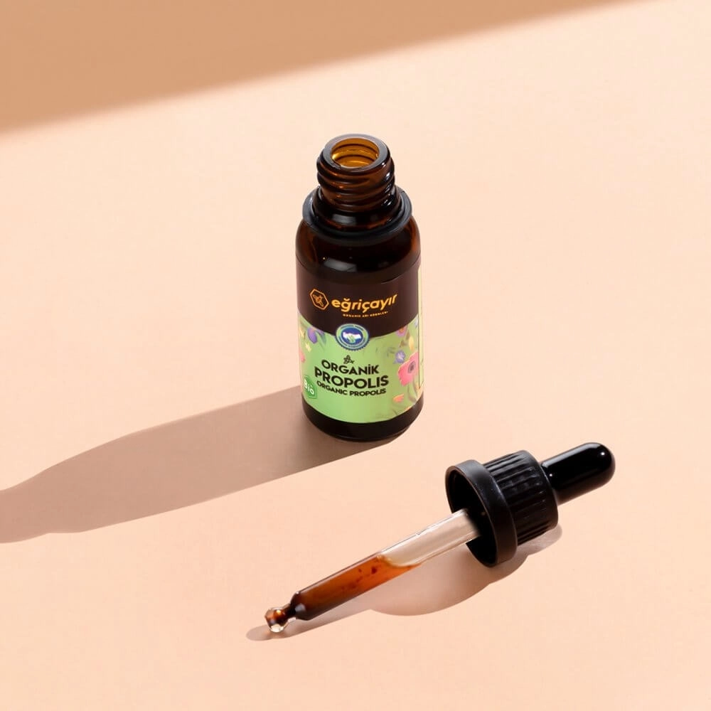 EĞRİÇAYIR Organik Sıvı Propolis (Alkol Bazlı) Damla 20 ML