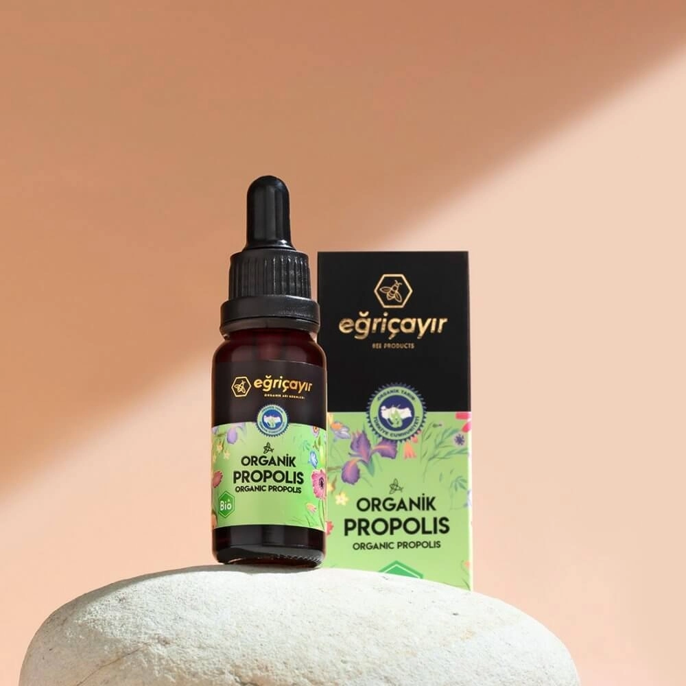 EĞRİÇAYIR Organik Sıvı Propolis (Alkol Bazlı) Damla 20 ML