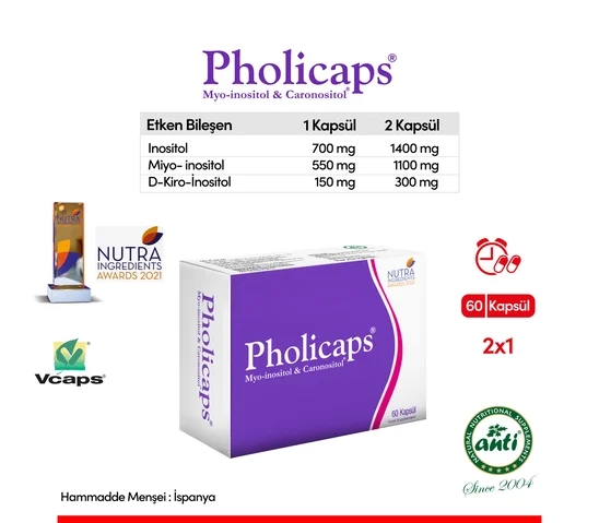 ANTİ Pholicaps Myo İnositol & Caronositol Vcaps 60 Kapsül