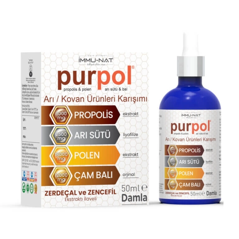 İMMUNAT Purpol Arı Ürünleri Karışım Damla Ekstraktı 250 ML
