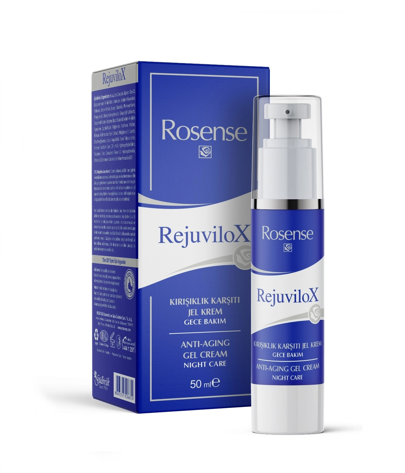 ROSENSE Rejuvilox Kırışıklık Karşıtı Jel Krem (Gece Bakım) 50 ML