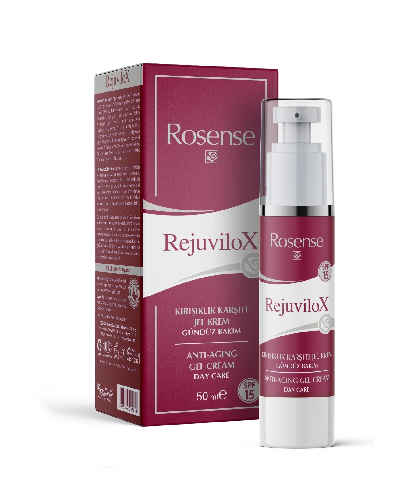ROSENSE Rejuvilox Kırışıklık Karşıtı Jel Krem (Gündüz Bakım) 50 ML