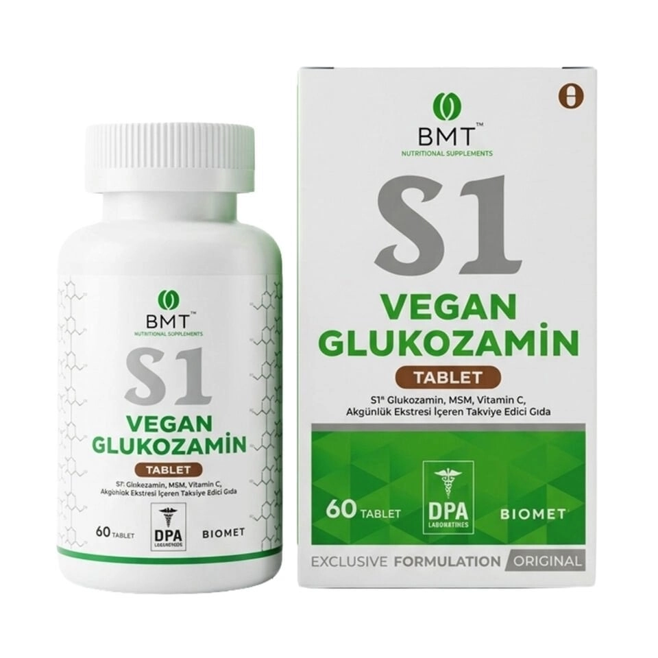 BİOMET S1 Vegan Glukozamin 60 Tablet
