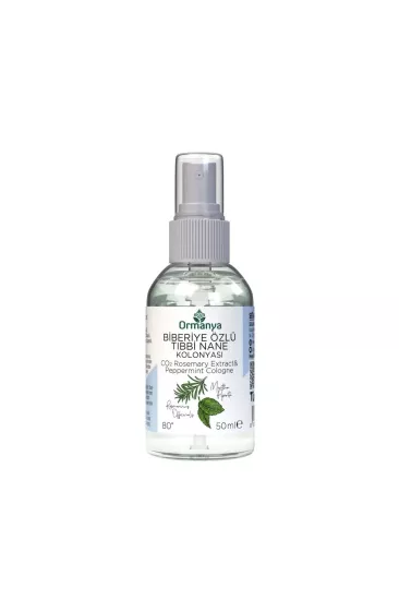 ORMANYA Biberiye Özlü Tıbbi Nane Kolonyası 50 ML