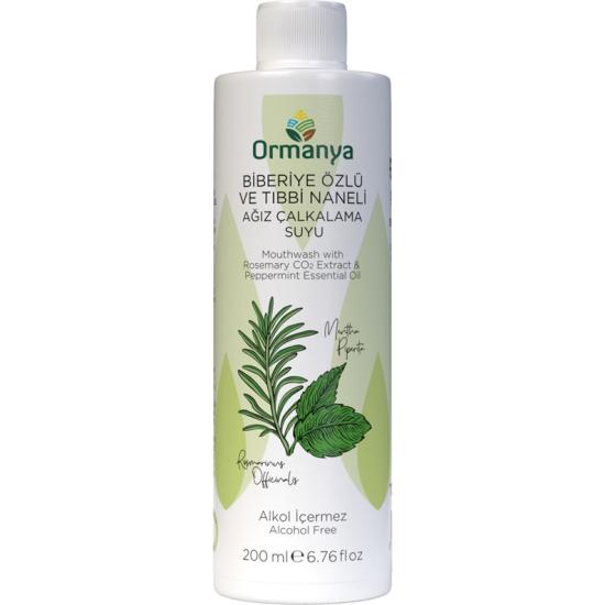ORMANYA Ağız Çalkalama Suyu (Biberiye & Tıbbi Nane) 200 ML