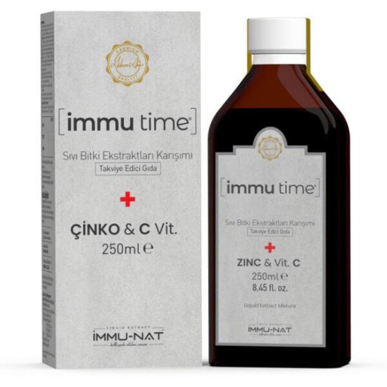 İMMUNAT İmmu Time Çinko & C Vitamini Karışım Ekstraktı 250 ML