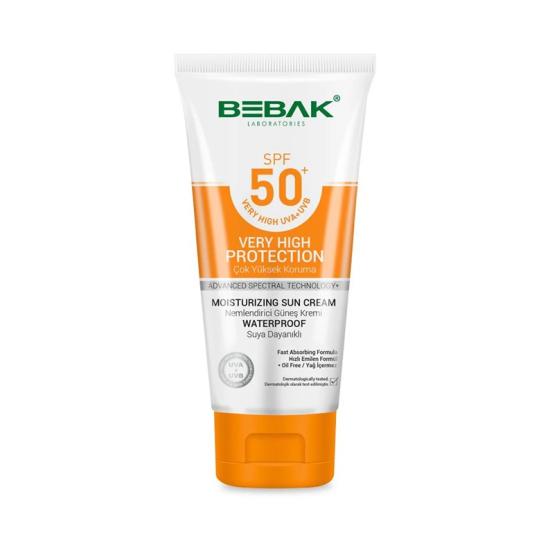 BEBAK Güneş Kremi Nemlendirici Etkili SPF 50+ UVA - UVB Işınlarına Karşı Yüksek Korumalı 75 ML
