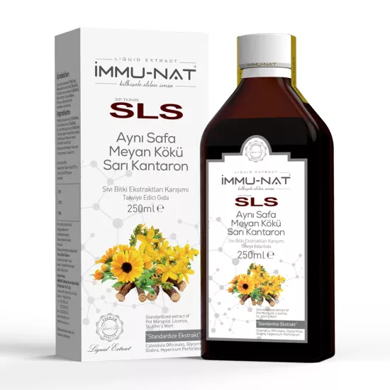 İMMUNAT SLS Aynı Safa Meyan Kökü Sarı Kantaron Ekstraktı 250 ML