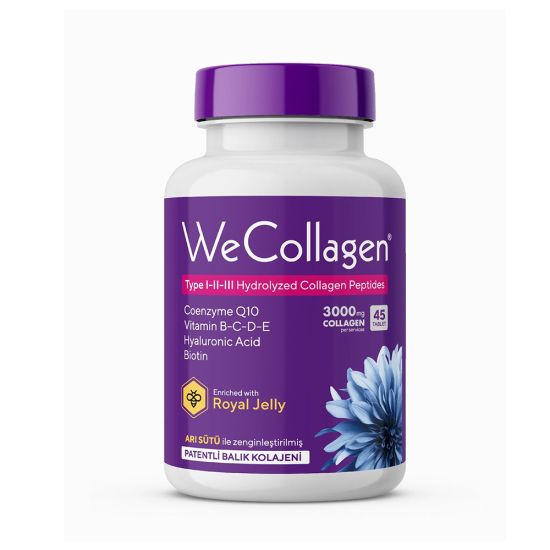 WeCollagen Tip 1-2-3 Patentli Kolajen 3000mg 45 Tablet