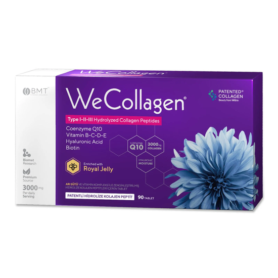 WeCollagen Tip 1-2-3 Patentli Kolajen 3000mg 90 Tablet