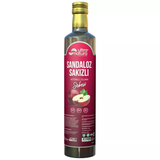 ULTRA NATURA Sandaloz Sakızlı Kitreli Elma Sirkesi 500 ML