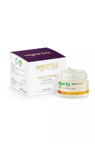 AGARTA Gece Bakım Kremi Kırışıklık Karşıtı & Sıkılaştırıcı 50 ML