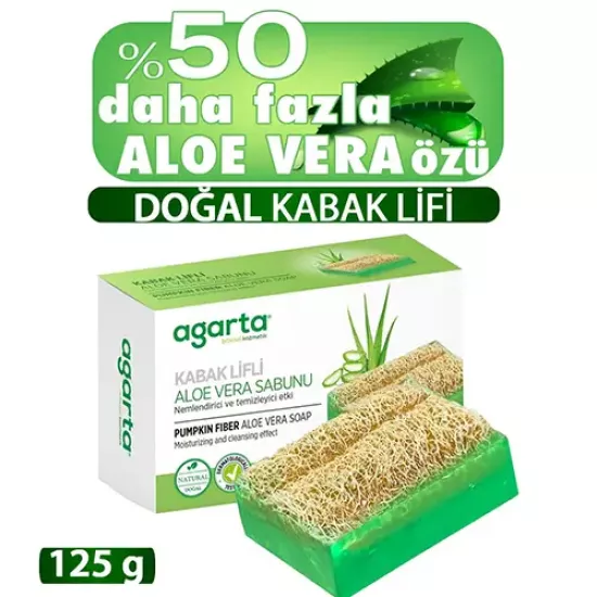 AGARTA Kabak Lifli Aloe Vera Sabunu 125 Gr