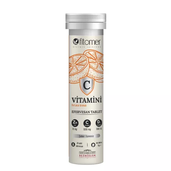 FİTOMER C Vit. D Vit. Çinko Efervesan 20 Tablet