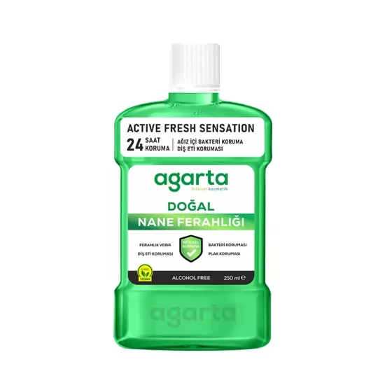 AGARTA Ağız Çalkalama Suyu (Alkolsüz) Nane Ferahlığı 250 ML