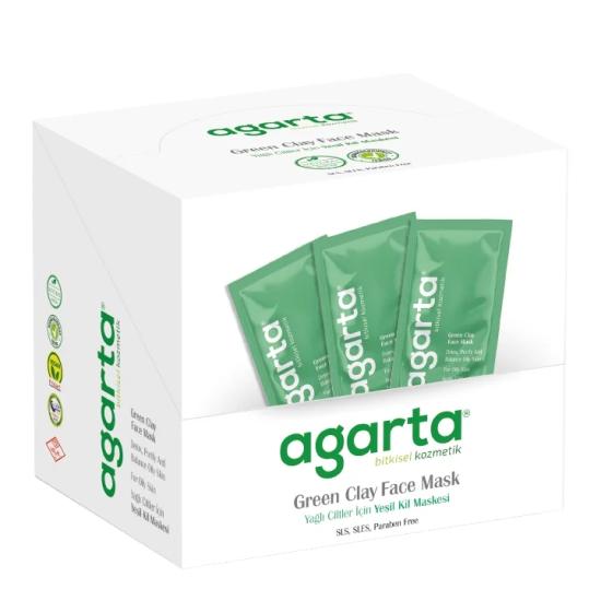 AGARTA Yeşil Kil Yüz Maskesi 50 x 10 ML