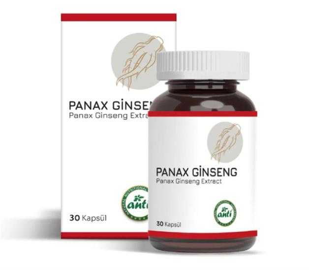 ANTİ Panax Ginseng Ekstraktı Vcaps 30 Kapsül