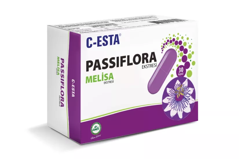 ANTİ C-Esta Passiflora & Melisa Ekstresi Vcaps 30 Kapsül