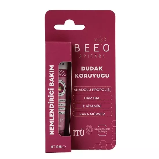 BEEO Ham Ballı Kara Mürverli Dudak Koruyucu 10 ML