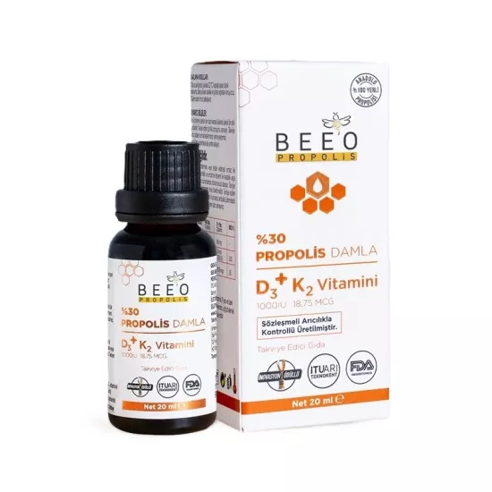 BEEO D3+K2 Vitaminli Propolis Damla 20 ML