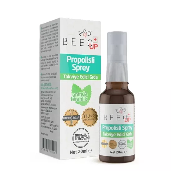 BEEO UP Propolis & Bal İçeren Boğaz Spreyi 20 ML