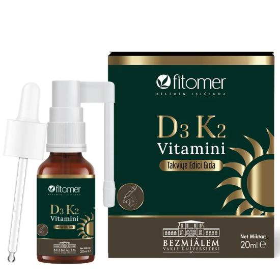FİTOMER D3 K2 Vitamini Sprey & Damla 20 ML