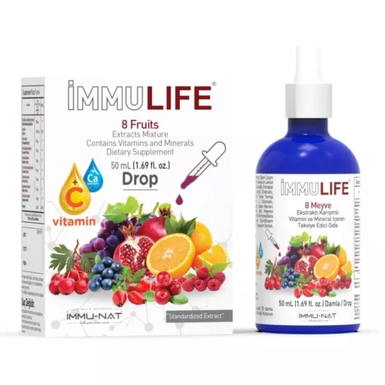 İMMUNAT İmmu Life 8 Meyve Damla Ekstraktı 50 ML