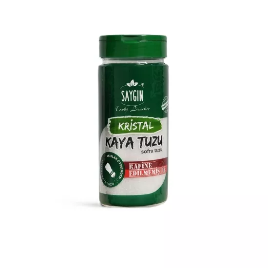 SAYGIN Kristal Kaya Tuzu (Öğütülmüş) Plastik Tuzluk 250 Gr
