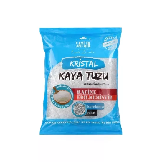 SAYGIN Kristal Kaya Tuzu (Öğütülmemiş) 500 Gr