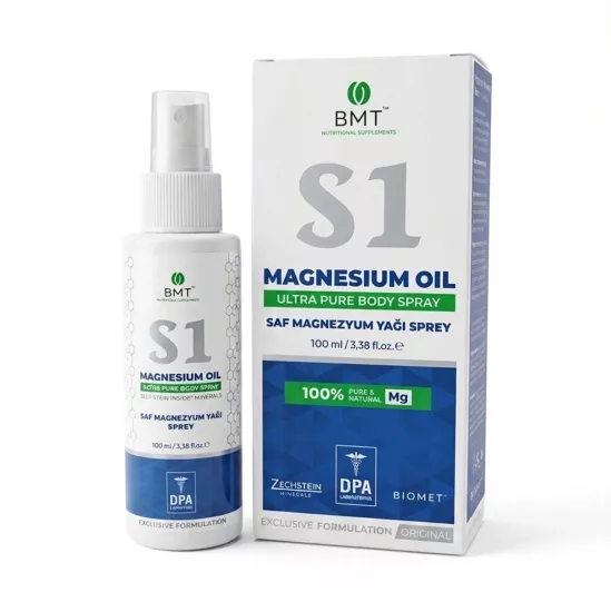 BİOMET S1 Magnezyum Yağı (Sprey) 100 ML