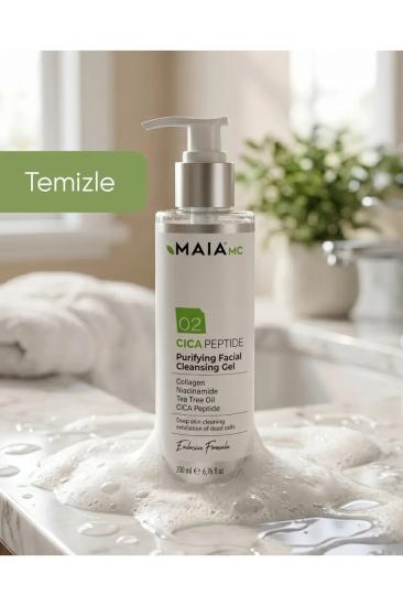 MAİA 02 Cica Peptide Çay Ağacı Arındırıcı Yüz Temizleme Jeli 30 ML