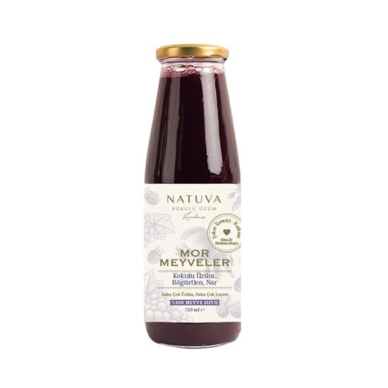 NATUVA Mor Meyveler %100 Meyve Suyu 720 ML