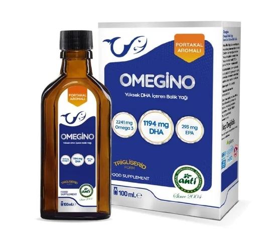 ANTİ Omegino Yüksek DHA Trigliserid Form Portakal Aromalı Omega-3 Balık Yağı 100 ML