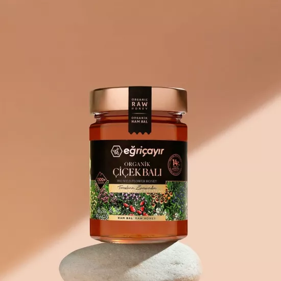 EĞRİÇAYIR Organik Çiçek Balı TA14+ 450 Gr