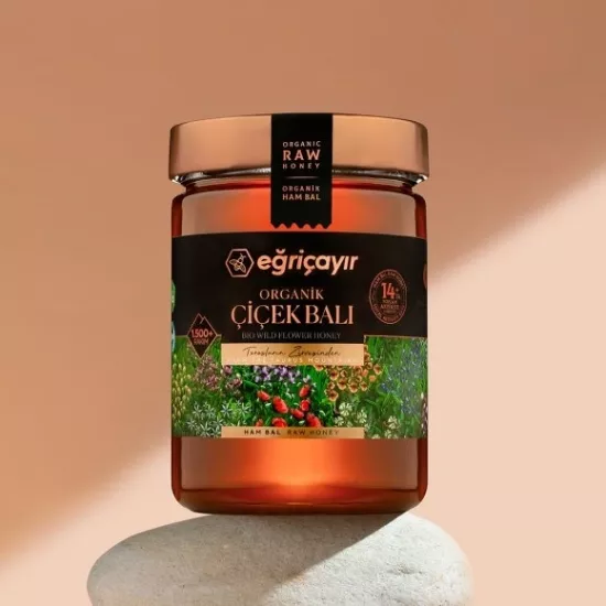 EĞRİÇAYIR Organik Çiçek Balı TA14+ 850 Gr