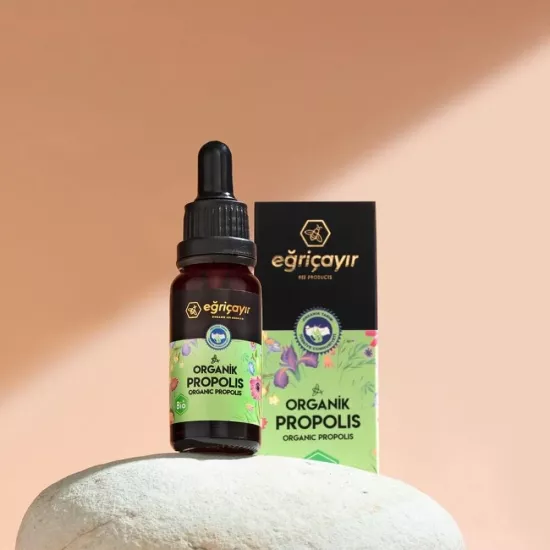 EĞRİÇAYIR Organik Sıvı Propolis (Alkol Bazlı) Damla 20 ML