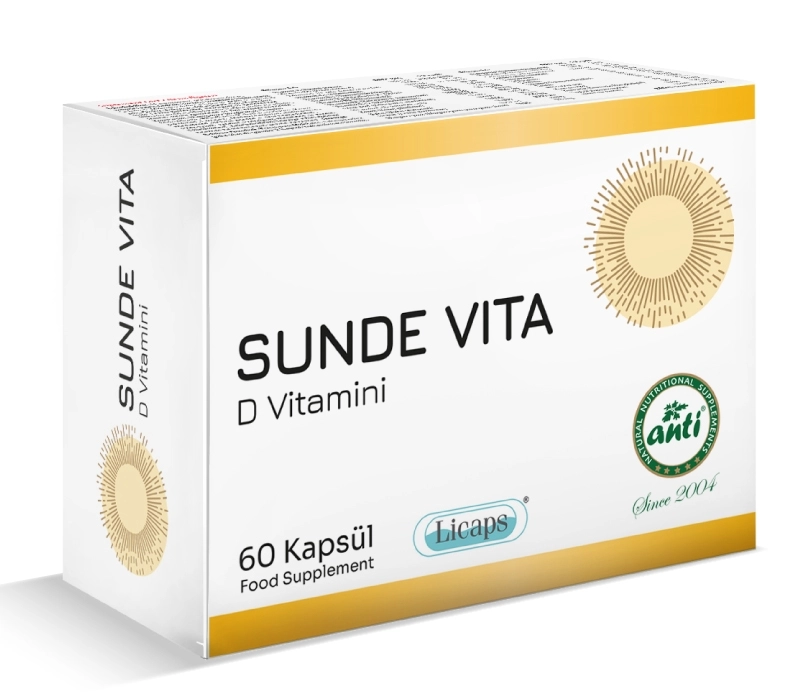 ANTİ Sunde Vita D Vitamini Licaps 60 Kapsül 